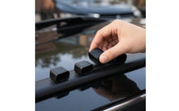 4 Pieces Crossbar End Flexible Cap Rubber End Protectors Pliable Accessories for Luggage Rack