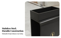 2 Pieces Hollow-out Design Decorative Fire Containment Unit Box Aesthetic and Practical Commercial Fire Containment Unit Enclosure Rolled Rim Craftsmanship Safety Equipment Reach Ory for Interior Designers, Business Owners, Shops, Hotels