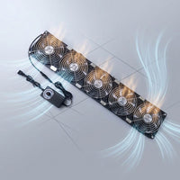 Inline Cooling Fan with Speed Controller High-Air Movement 5-Fan Cooling Unit Adjustable for Cabinet