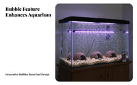 RGB Aquarium Bubble Light Waterproof IP68 Aquarium Bubble Light Control Underwater Bubbling Nozzle Lamp for Ponds, Terrariums