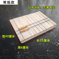 户外老式纯实木滑冰车成人冰上爬犁滑冰神器雪橇单人溜冰车便携式