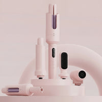 Interchangeable Multi-Styler with Detachable Heads Multifunctional Hair Dryer Brush with Detachable Heads Allall-in-One Hair Curler and Straightener Fast Heating for Travelers