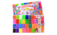 Organized Bracelet Making Kit with Organizer Case Colorful Rubber Band Bracelet Making Kit Creative Loom Bands Clear for Travel