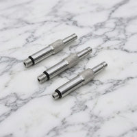 3 Pieces Gearbox Leak Tester Adapters Threaded Leak Test Fittings with Knurled Metal for Mechanics, Technicians, Outboard Engine Diagnostics