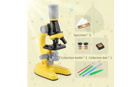 STEM Learning Kids Science Microscope LED Light Children's Microscope Set High Magnification Educational Toy Great Gift for Students