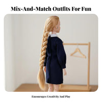 30cm Doll Dress Fashionable Stylish Toy Accessory for Girls, Kids, Decoration