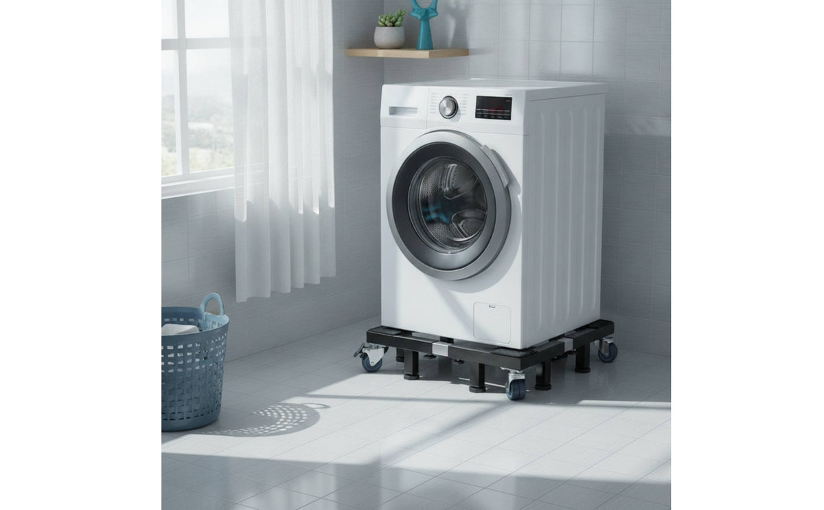 Heavy Duty Washing Machine Stand Mobile Washing Machine Dolly Long-Lasting Stand with Casters Stable for Laundry Room