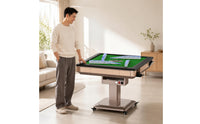 Cup Holder Electric Folding Mahjong Table Green Felt Folding Mahjong Table Foldable Game Furniture