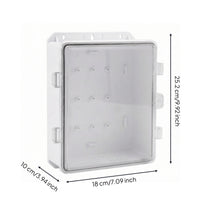 Rainproof Electrical Box with Transparent Cover Corrosion-Resistant ABS Plastic Enclosure with Latch for DIYers