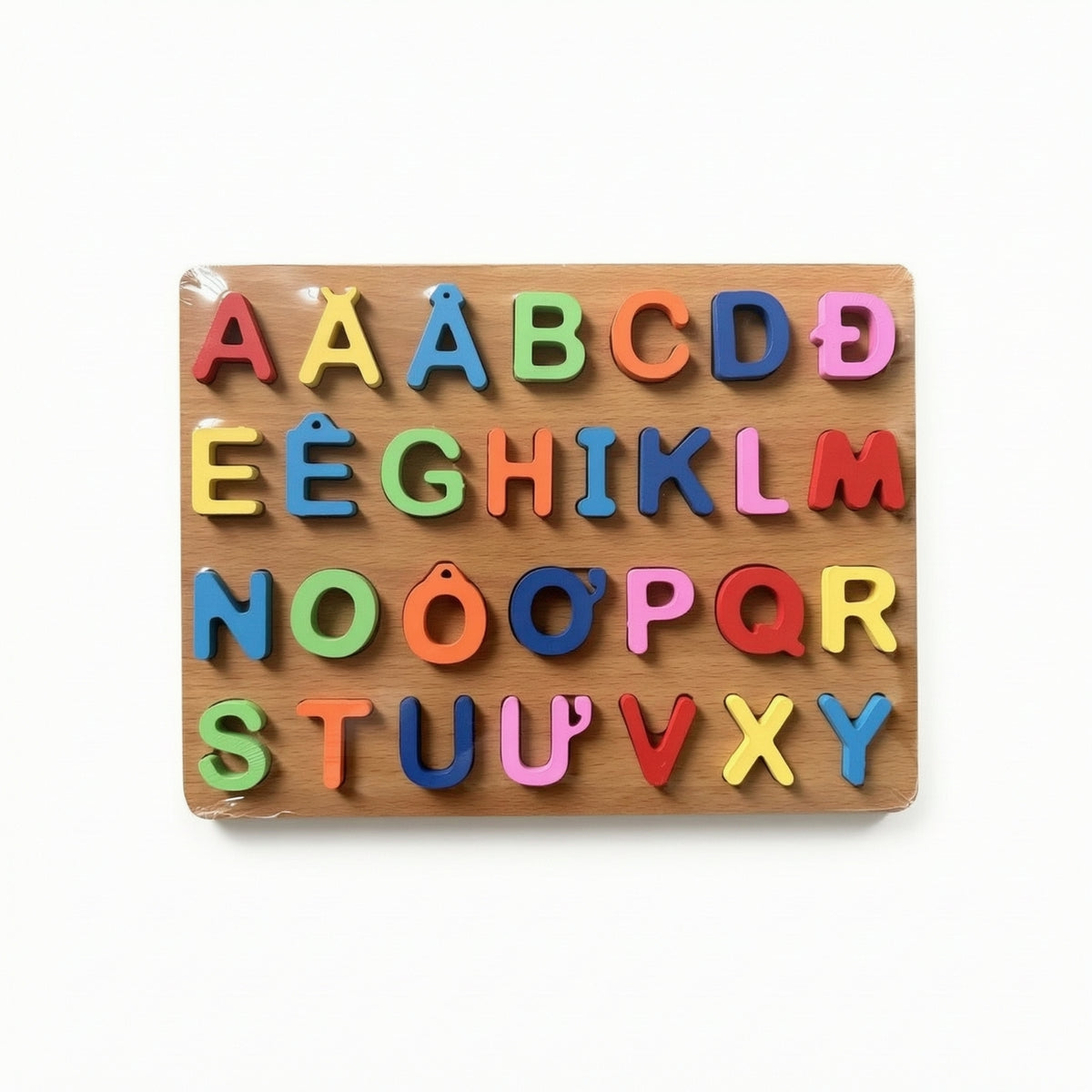 Educational Alphabet Puzzle Raised Alphabet Matching Game Brightly Colored Letter Puzzle Colorful for Preschoolers, Kids, Classroom