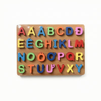 Educational Alphabet Puzzle Raised Alphabet Matching Game Brightly Colored Letter Puzzle Colorful for Preschoolers, Kids, Classroom