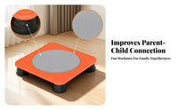 Close-to-Ground Square Trampoline Rounded Corners Mini Fitness Trampoline Circular Mat Sports Equipment Shock-Absorbing