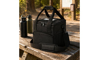 Insulated Beverage Bag Adjustable Dividers Drink Carrier Mesh Pockets