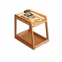 Easy Mobility Sofa Side Cart Vintage Design Wheeled End Table Space Saving Movable End Table Versatile for Office Workers, Homeowners, Living Room, Bedroom, Small Areas, Bathroom