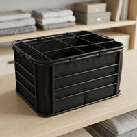 Zippered Cycle Rear Basket with Lid Rigid Rear Bike Basket Portable Versatile for Grocery Shopping