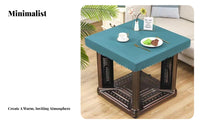 Oil-Proof Heating Table Cover Easy to Clean PU Leather Tablecloth Anti-Scald for Homeowners, Homemakers, Dining Room, Restaurant