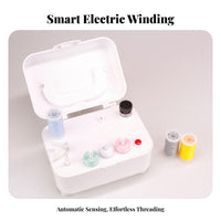 Automatic Bobbin Winder Stable Suction Cup Base Electric Bobbin Winder Versatile Power Supply Sewing Accessory for Travel