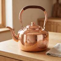 5L Pure Copper Flat-Bottom Kettle for Gas Stovetop & Induction Cooker