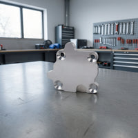 Vacuum Pump Plate Aluminum Alloy Vacuum Pump Cover Machined for Car Builders, Mechanics, Engine Swap