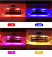 汽车牌照灯改装专用后车牌灯超高亮LEDT10冰蓝倒车辅助小灯泡w5w
