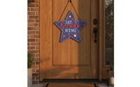 American Theme Door Sign Reusable American Plaque Weather Resistant Independence Day Circular Decor for Window