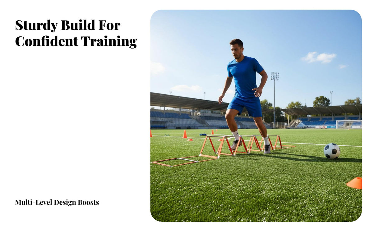 Long-Lasting Agility Ladder Multi-Functional Speed Ladder Portable Agility Training Set Quick Setup for Soccer Players, Athletes, Coaches, Outdoor, Gym