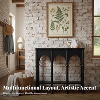 French & fashion Narrow side table Slim silhouette Narrow Entryway Stand Floor-Standing Household Furniture Space Saving for Interior Design lovers, Homeowners, Apartment Dwellers, Living Room, Hallway, Foyer, Bedroom