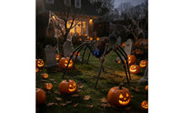 Large Giant Arachnid with Light-up Eyes Glowing Giant Arachnid with Sensor Scary Decorations Creepy for Haunted House, Yard, Porch, Halloween Party