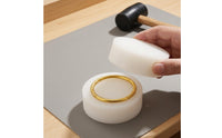 Jewelry Shaping Pad Smooth Band Flattening Block Solid Tough for Jewelers, Bench Work