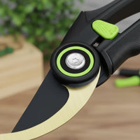 Non-Slip Grip Bypass Pruning Shears Safety Lock Labor-Saving Bypass Pruners Sharp Blade Heavy Duty Garden Pruners Clean Cuts for Gardeners, Florists, Landscaping, Yard Work, Flower Arranging