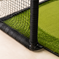 golf practice net and putting green