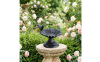 Cast Metal Avian Feeder Rustic for Gardeners, Patio, Balcony