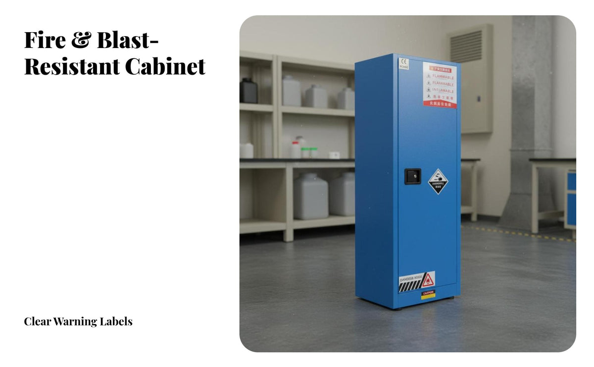 Cabinet Fire Resistant Fire Resistant-Resistant Cabinet Lockable for Lab Technicians, Industrial Professionals, Lab, Warehouse, Workshop