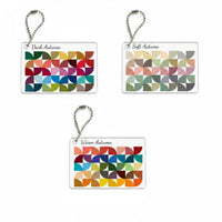 Colorful Color Palette Keychain Portable Bauhaus Design Keychain Lightweight Paint Palette Bag Charm Sturdy