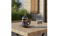 Carved Carving Turkish Coffee Cup Set Luxurious Design Turkish Coffee Set Exquisite Craftsmanship Serveware for Entertaining Guests