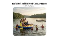 4 Pieces Boat Towable Multi Rider Towable Inflatable Water Sled Towable Water Tube Flying Fish Water Raft Crafted from Thickened PVC Suitable for Family Outings Group Water Sports Lake River Sea