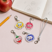 AGUGU Cartoon Acrylic Keychain for Bags and Planners