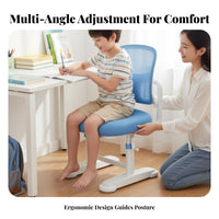 Adjustable Student Seat with Footrest Ergonomic Design Study Chair Breathable Backrest children's Furniture for Children, Parents, Home, Bedroom