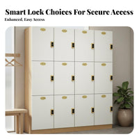 Employee Locker Scratch-Resistant Employee Storage Locker Heavy Duty Locking Storage Cabinet for Employees, Exercise Studio, Changing Room, Office