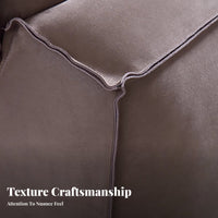 Straight-Line Block Sofa Light Luxury Design Couch Italian Inspired Living Room Furniture for Apartment Dwellers, Homeowners, Modern Home