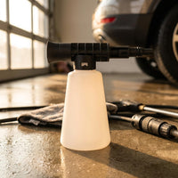 Spray Bottle for Car Cleaning and Car Wash, Manual Pump Sprayer for Detailing, Compact 400ml Foam Sprayer, Quick Connect Water Output Design