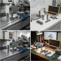 24 Pieces Parallel Gauge Block Set Accurate Parallel Block Set Hardened Tooling for Machinists, Inspectors