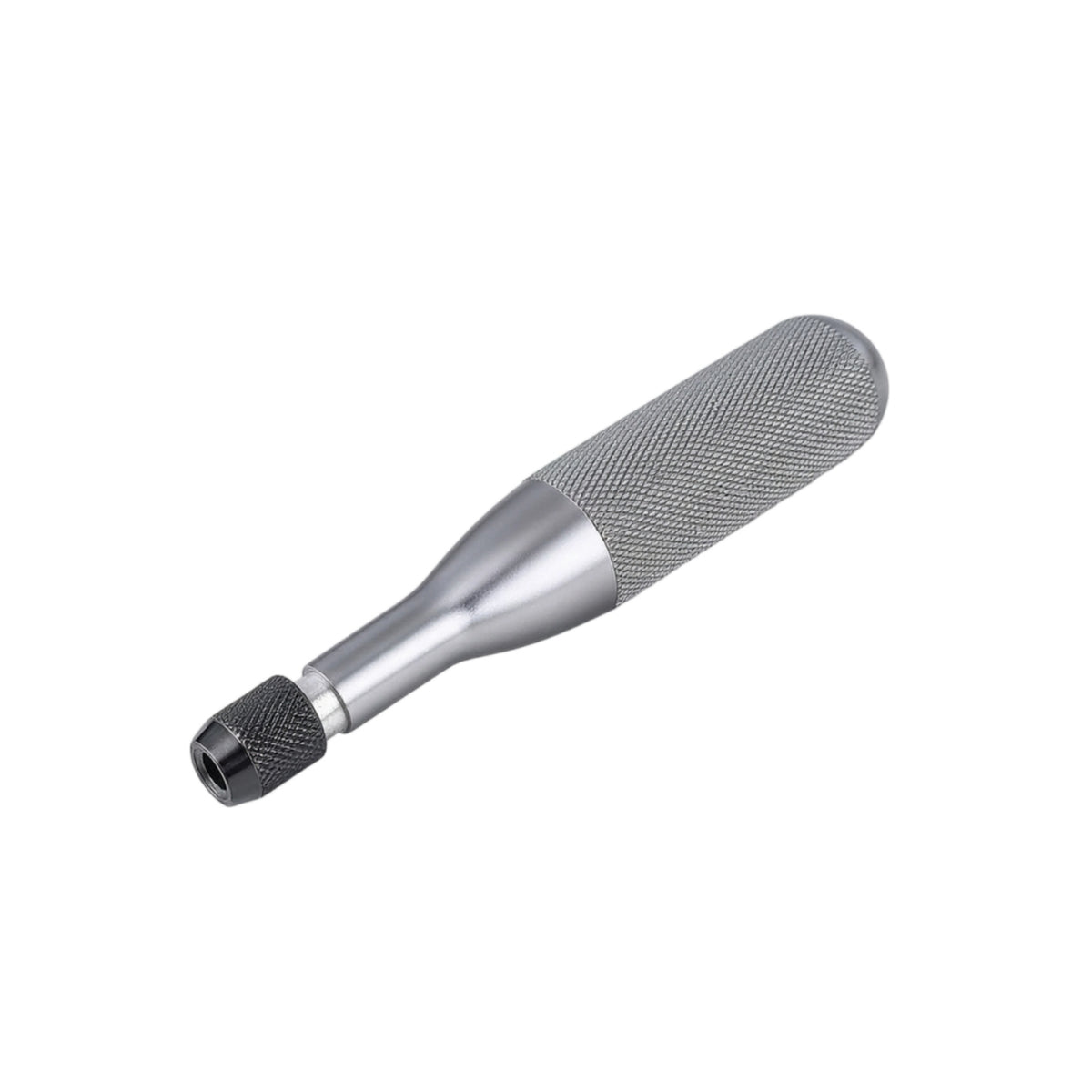 Screwdriver Handle with Bit Holder Knurled Grip Locking Bit Driver Compact Manual Screwdriver Holder for Handymen