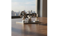 Heat-Cycle Engine Model Glass Burner Metal Heat-Cycle Engine Thermodynamics Science Toy for Physics Students