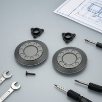 Wheel Hub Cap with Screws Fast-Release Wheel Center Cover Screws Silver Finish Fasteners for Hobby Builders