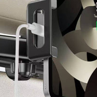 Swivel Joints Rear-Seat Tablet Holder Clamp Grip Rear-Seat Phone Holder Adjustable Car Phone Mount Sturdy