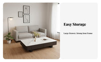 2 Pieces Easy to Clean Nesting Coffee Table Set Space-Saving Design Nesting Table Set Heat Resistant Household Furniture Sturdy Construction for Apartment Dwellers, Families, Homeowners, Living Room, Small Areas, Lounge Area