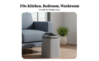 Lidless Garbage Can Large Capacity Minimalist Trash Can Double Tier Trash Bin Easy to Clean Minimalist Office Wastebasket