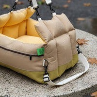 Waterproof Car Seat Pet Bed Stain-Resistant Dog Car Seat Sling Bed Padded Portable for Small Dogs, Road Trips