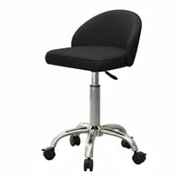 Padded Seat Adjustable Rolling Stool Ergonomic Back Support Swivel Stool with Backrest Locking Casters Seating Furniture Heavy Duty for Commercial Personnel, Professionals, Kitchen, Not Includedice, Reception Area, Workshop